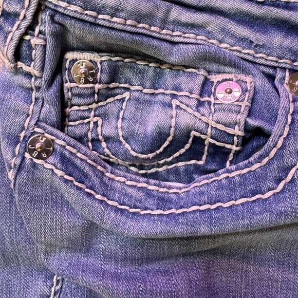 Vintage Designer Deadstock True Religion Jeans - Light Blue Size 35x27 - Picture 3 of 8